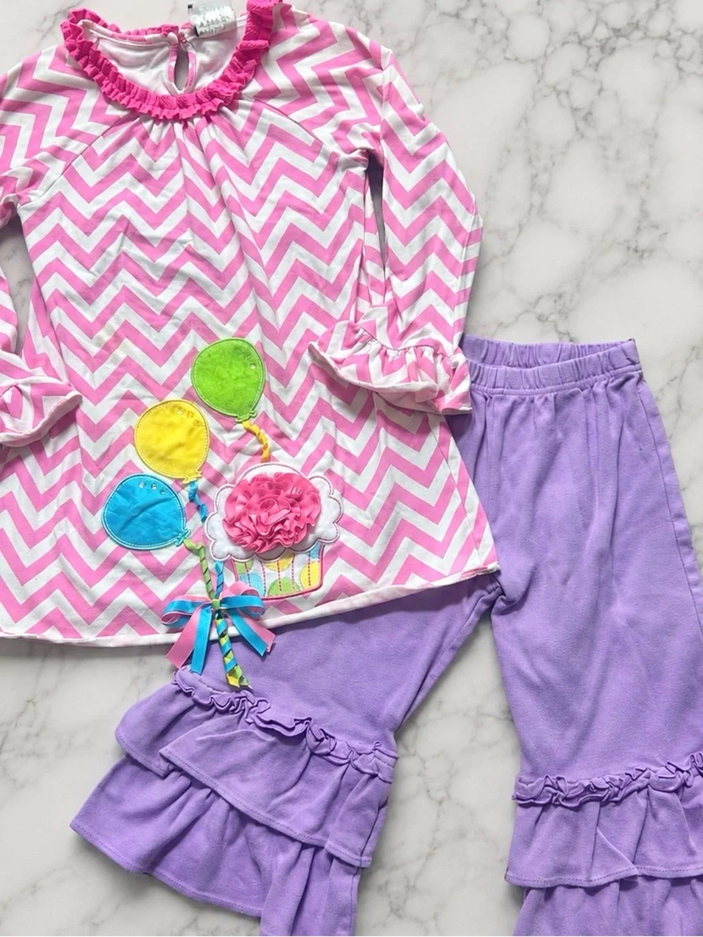 Little girls boutique party outfit-fits a size 7/8.
